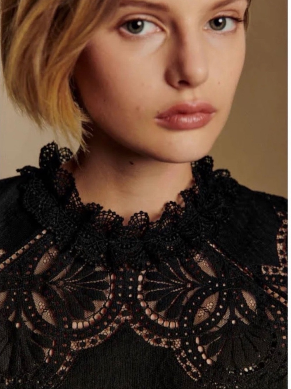 NWT Sezane Blouse Bianca Noir - Picture 2 of 9